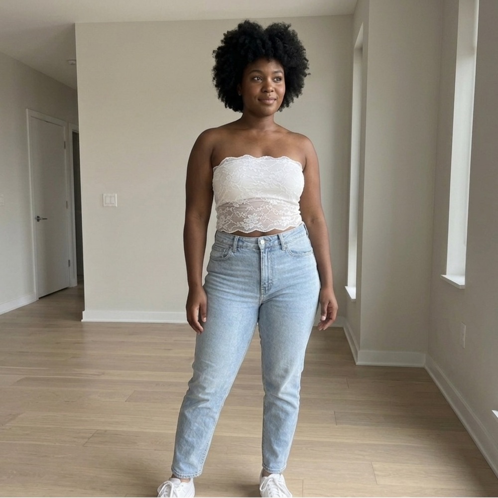 SHEIN white Crop Tops